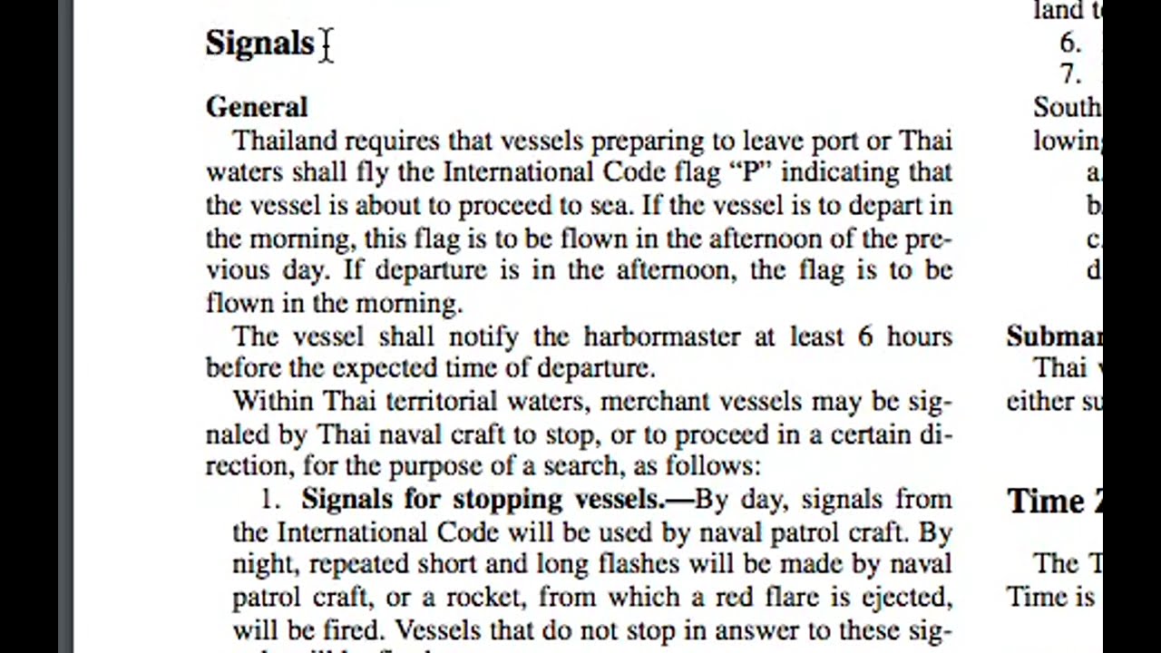 2.4.4 Sailing Directions