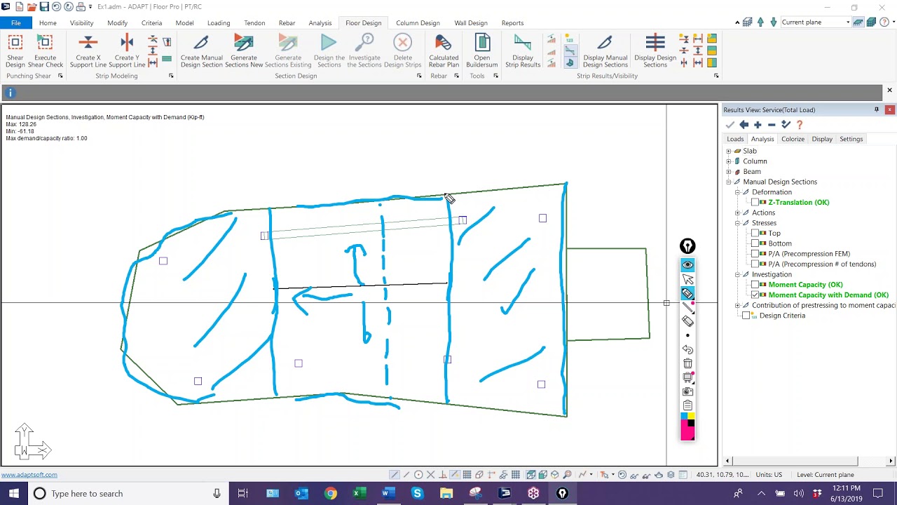ADAPT-Builder 2018: Modeling Support Lines and Splitters for Design Strip Generation