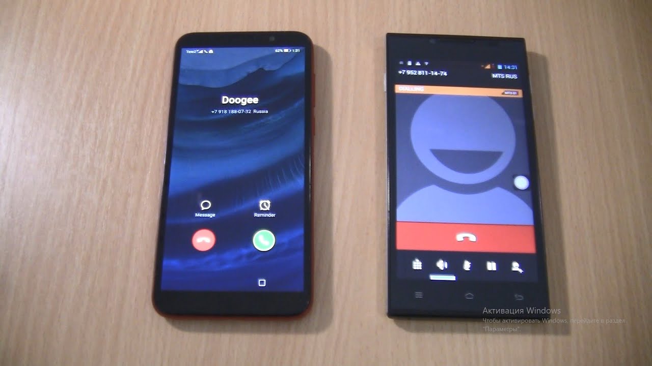 Incoming call & Outgoing call at the Same time HONOR 9S+Doogee Turbo DG2014
