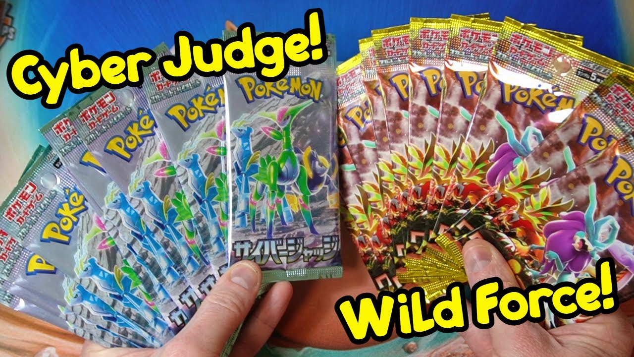 Pokemon TCG Some Cyber Judge and Wild Force Packs!