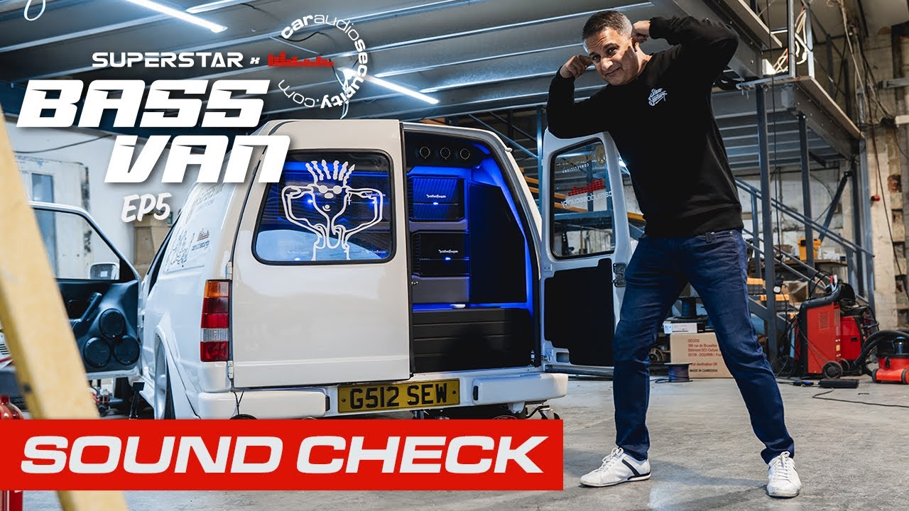 Ford Escort RS Turbo BASS Van sound check! | Escort Van build EP5 | Car Audio & Security