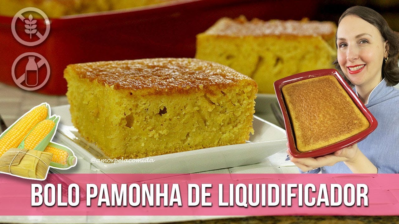 BOLO PAMONHA DE MILHO DE LATINHA SEM TRIGO EM MINUTOS!