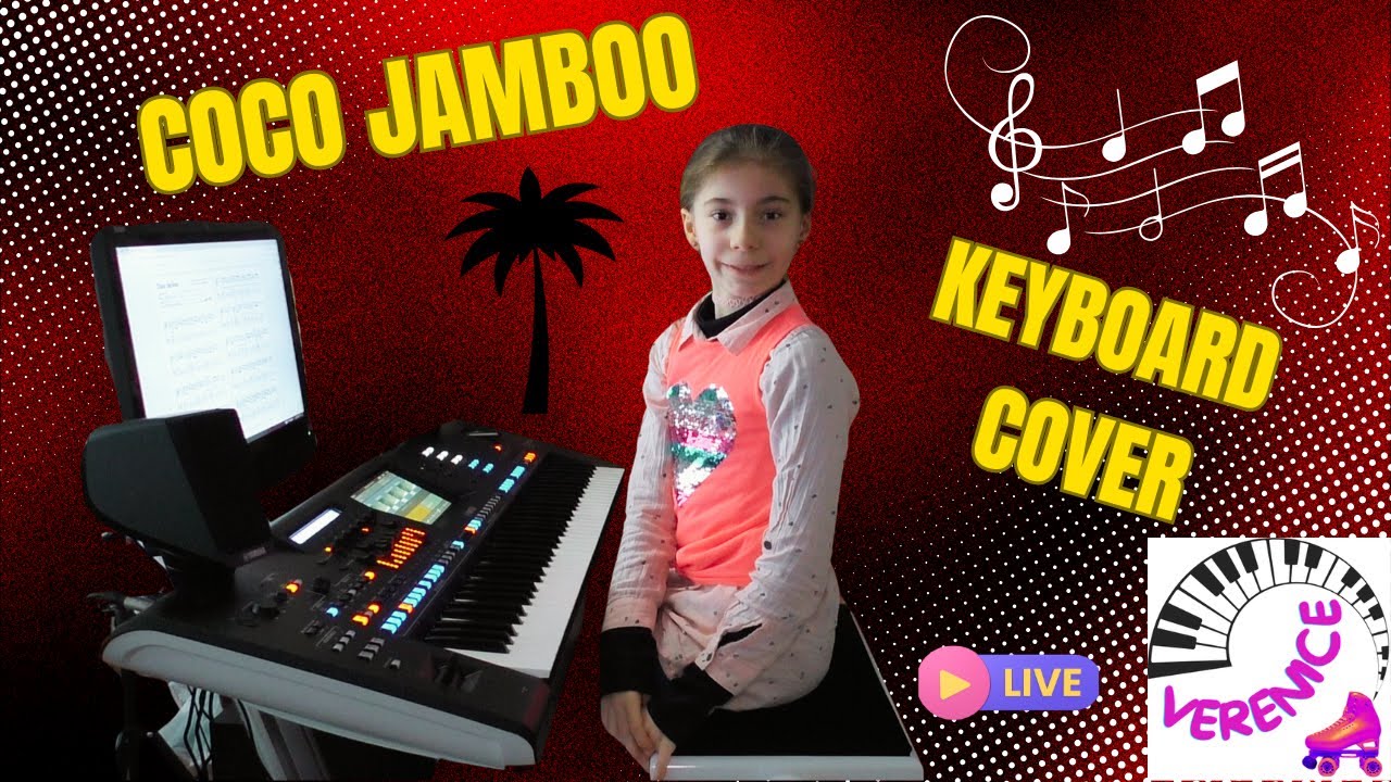 💃 Coco Jamboo – Keyboard Cover by Verenice Heitsch (9 Jahre) | Yamaha Genos 2 | Techno-Party-Sound 🎹