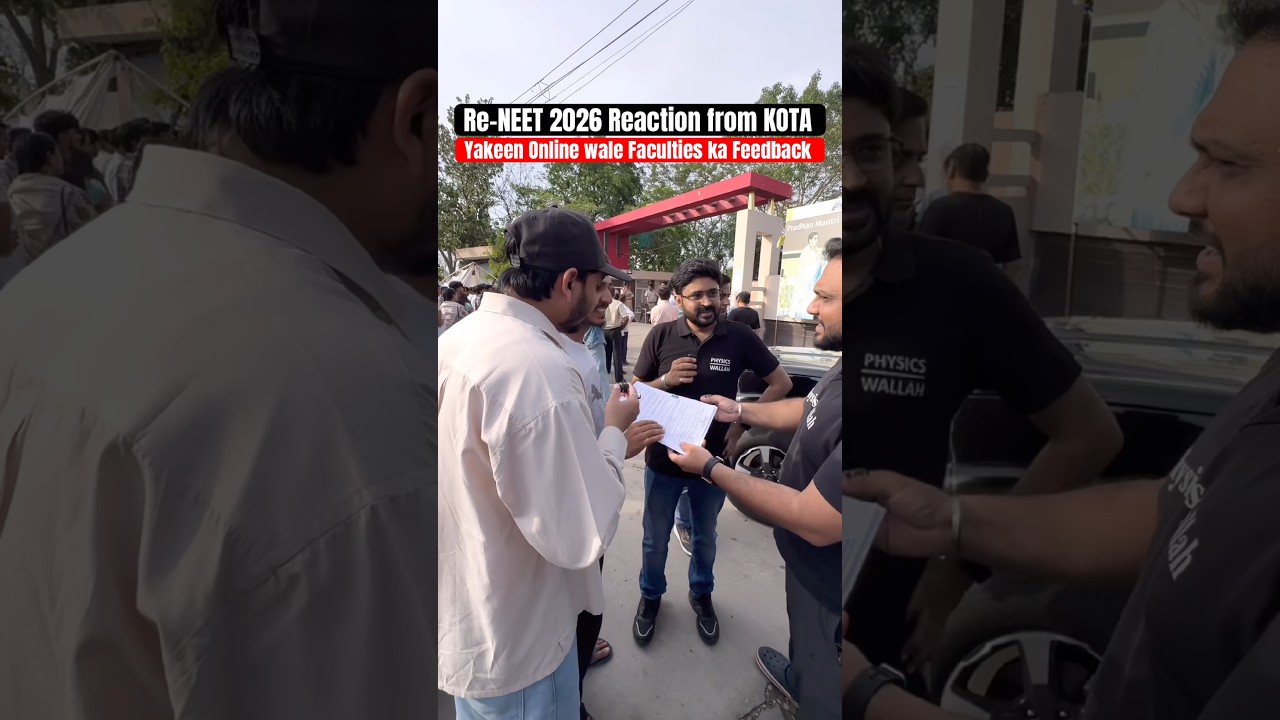 Re-NEET 2026 Yakeen Online wale Faculties ka Reaction from Kota | Hitesh Sir & Yogesh Sir | #reneet