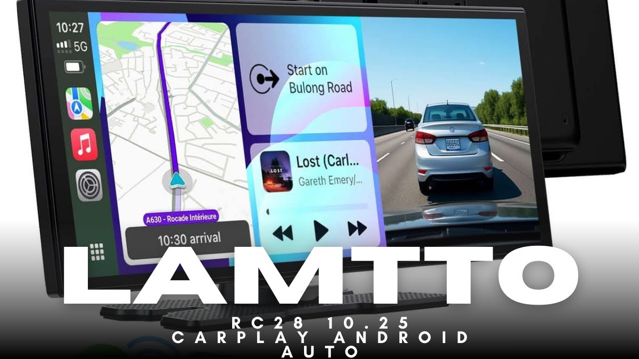 Lamtto RC28 wireless carplay screen with 2.5K dash cam