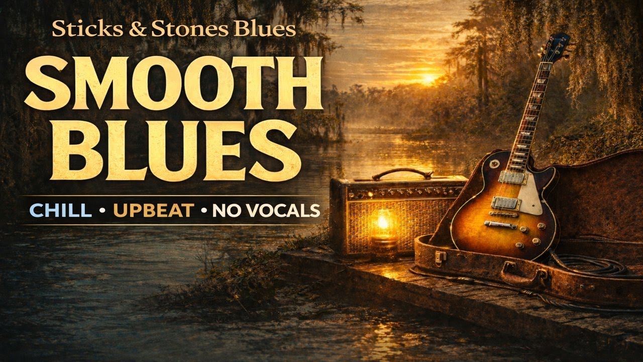 Smooth Upbeat Blues Instrumentals (No Vocals) | Chill Feel-Good Blues Mix (53 Min)