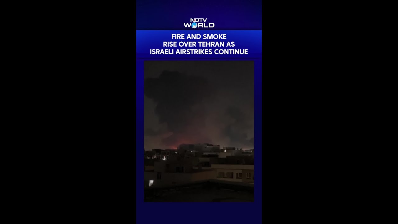 Smoke Rises Over Tehran As Israeli Airstrikes Continue