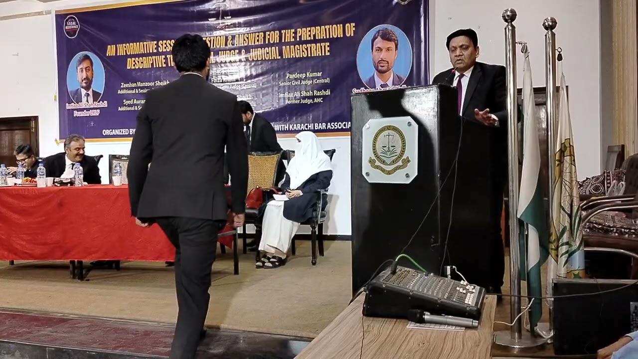 Muhammad Aslam Shaikh sb Sharing his experience and tips "How to attempt Civil Judge exam