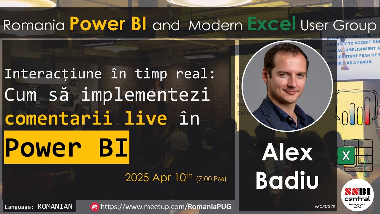 Interacțiune în timp real: Comentarii live in Power BI | Alex Badiu