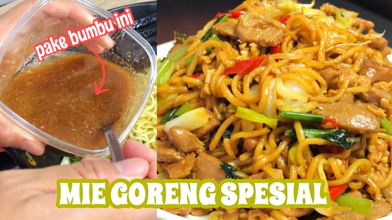 Cara membuat mie goreng spesial pake bumbu racik serbaguna