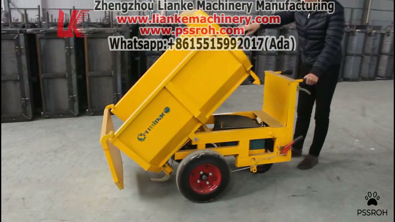 LK12  electric mini dumper,wheelbarrow dumper mini 48 units export to Peru