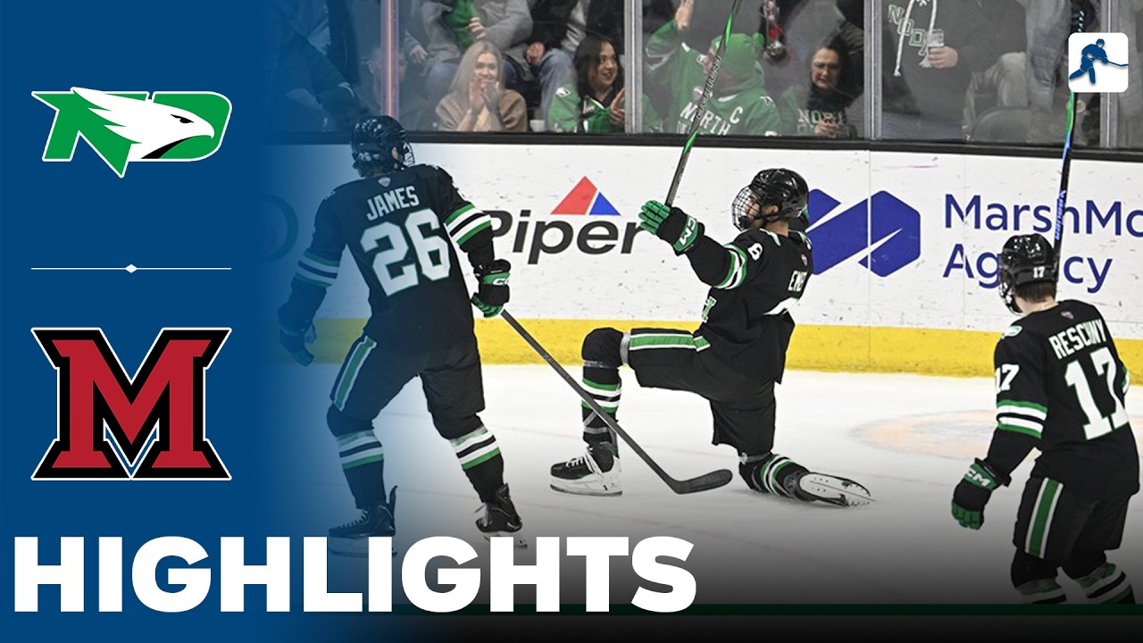 North Dakota vs Miami | NCAA College Hockey | Highlights - February 14, 2026