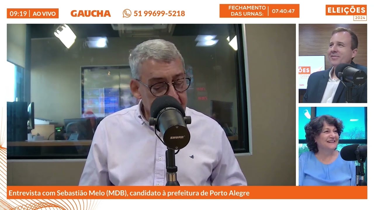 Entrevista com Sebastião Melo (MDB), candidato a prefeito de Porto Alegre | Eleições 2024 | Gaúcha