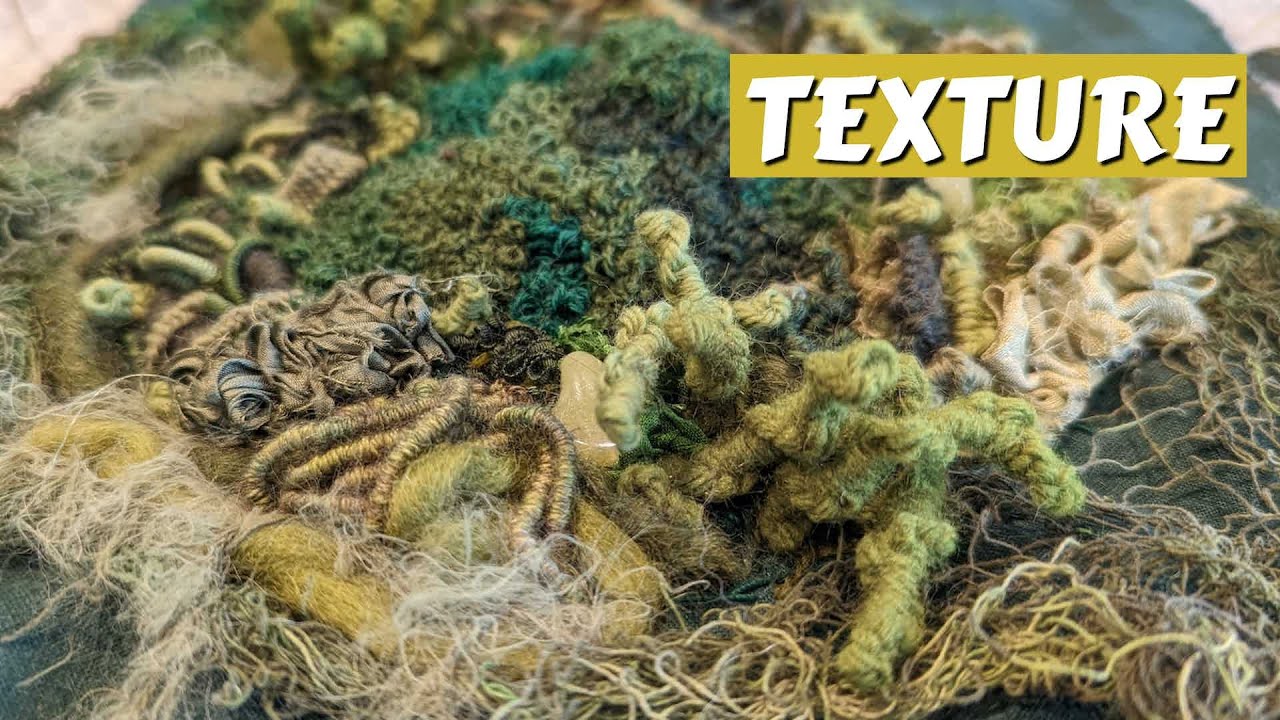 ADDING TEXTURE to a Forest Fiber Art Piece