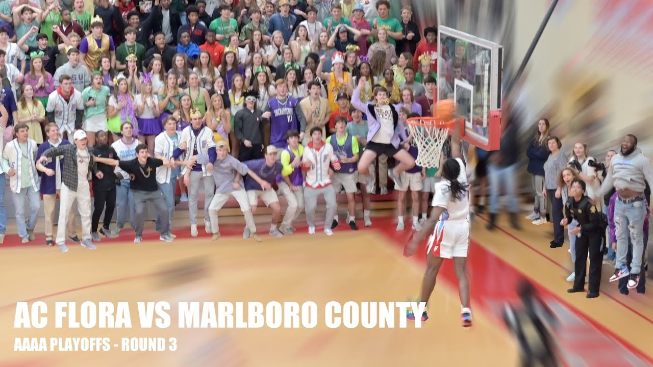 AC Flora Boys Varsity vs Marlboro County Playoff Highlights 4K