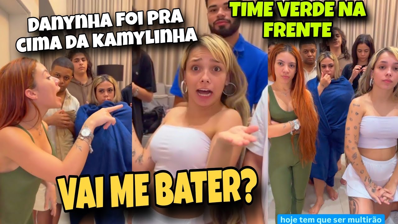 Babado! Danynha não aceita que o time Verde está na frente e vai pra cima da kamylinha 🫢