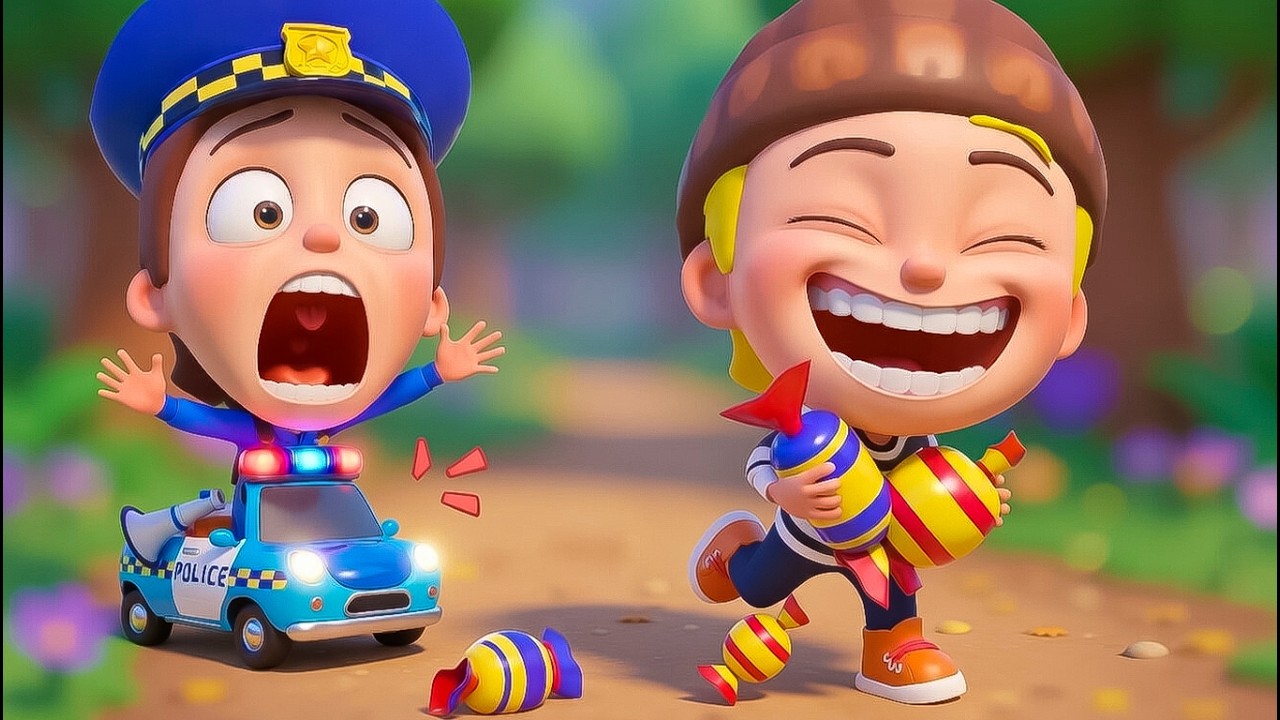 Naughty Baby Police | EP19 | Nursery Rhymes & Kids Song | Hey! Nino