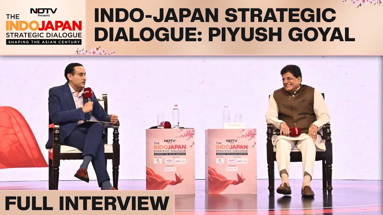 Piyush Goyal At NDTV Indo-Japan Strategic Dialogue: From Trade To Tech, Why India-Japan Ties Matter