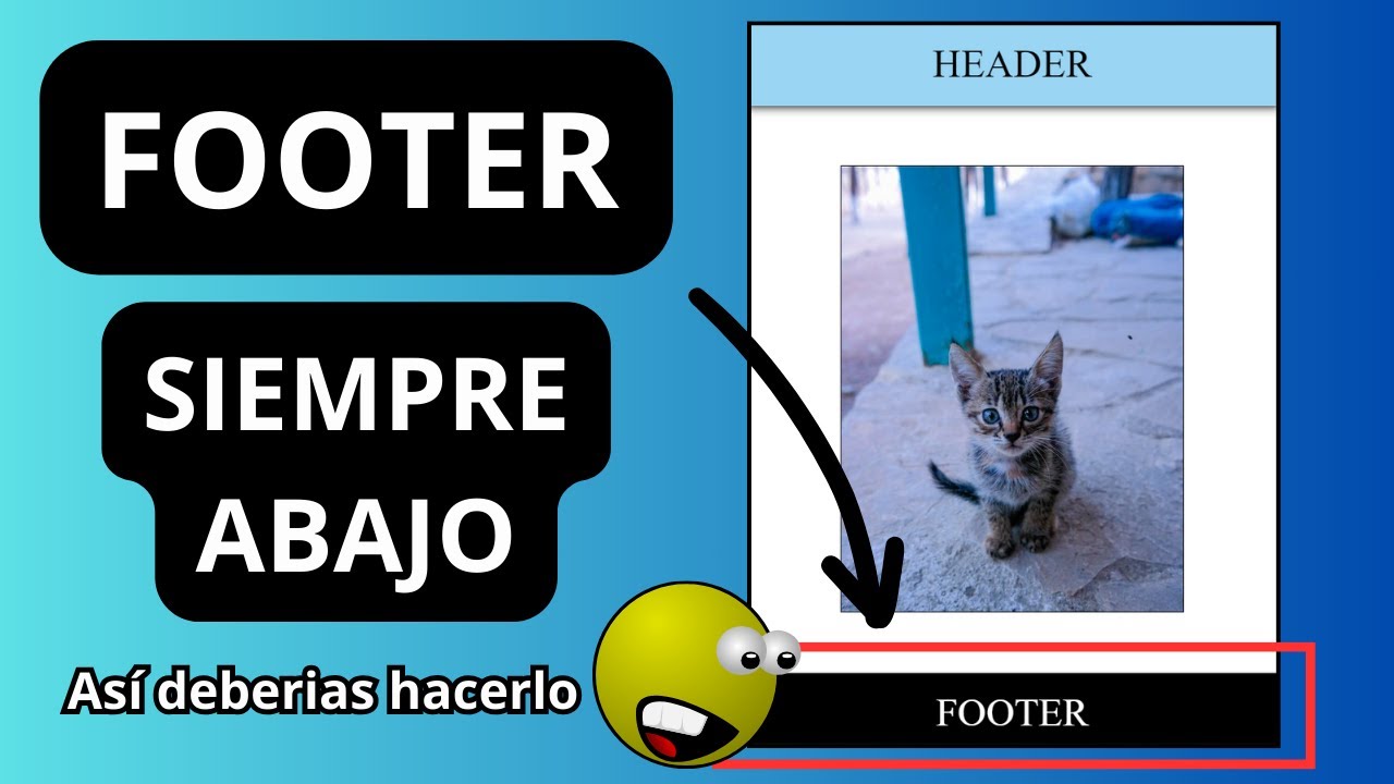 Como poner footer siempre abajo con CSS