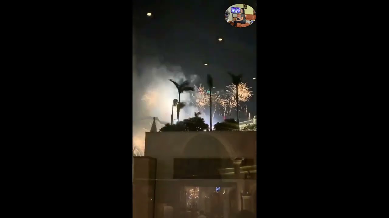 Fireworks In Macau Tower🎇  #short #shortvideo #fireworks #macautower #macau