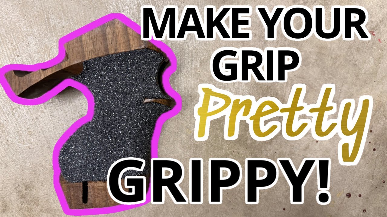 Applying Silicon Carbide to Wood Grip