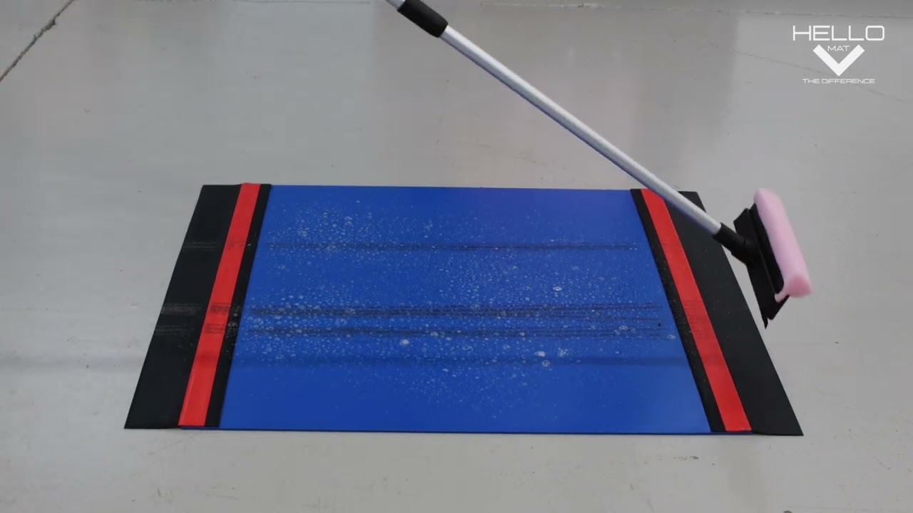 Washable Antibacterial Blue Mat