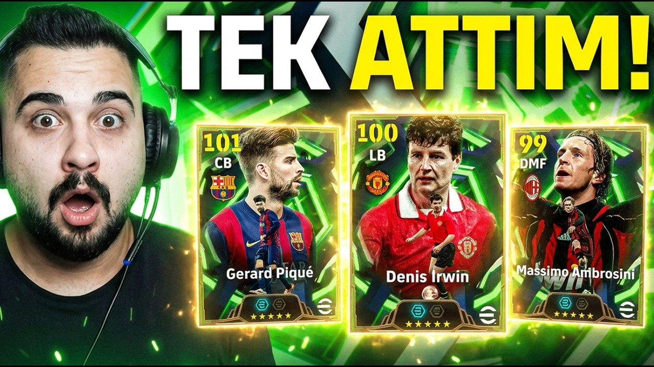 TEK ATTIM! KİM ÇIKTI? 105 PIQUE & 104 AMBROSINI, IRWIN! TOP AÇILIMI + DENEME! AÇILIR MI BU PAKET? 🤔