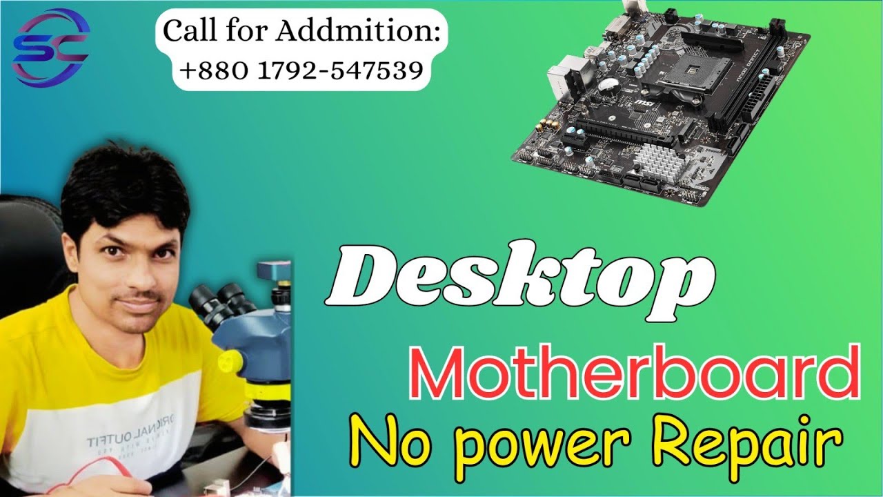 Desktop motherboard No power Repair|| How to Repair Desktop Motherboard