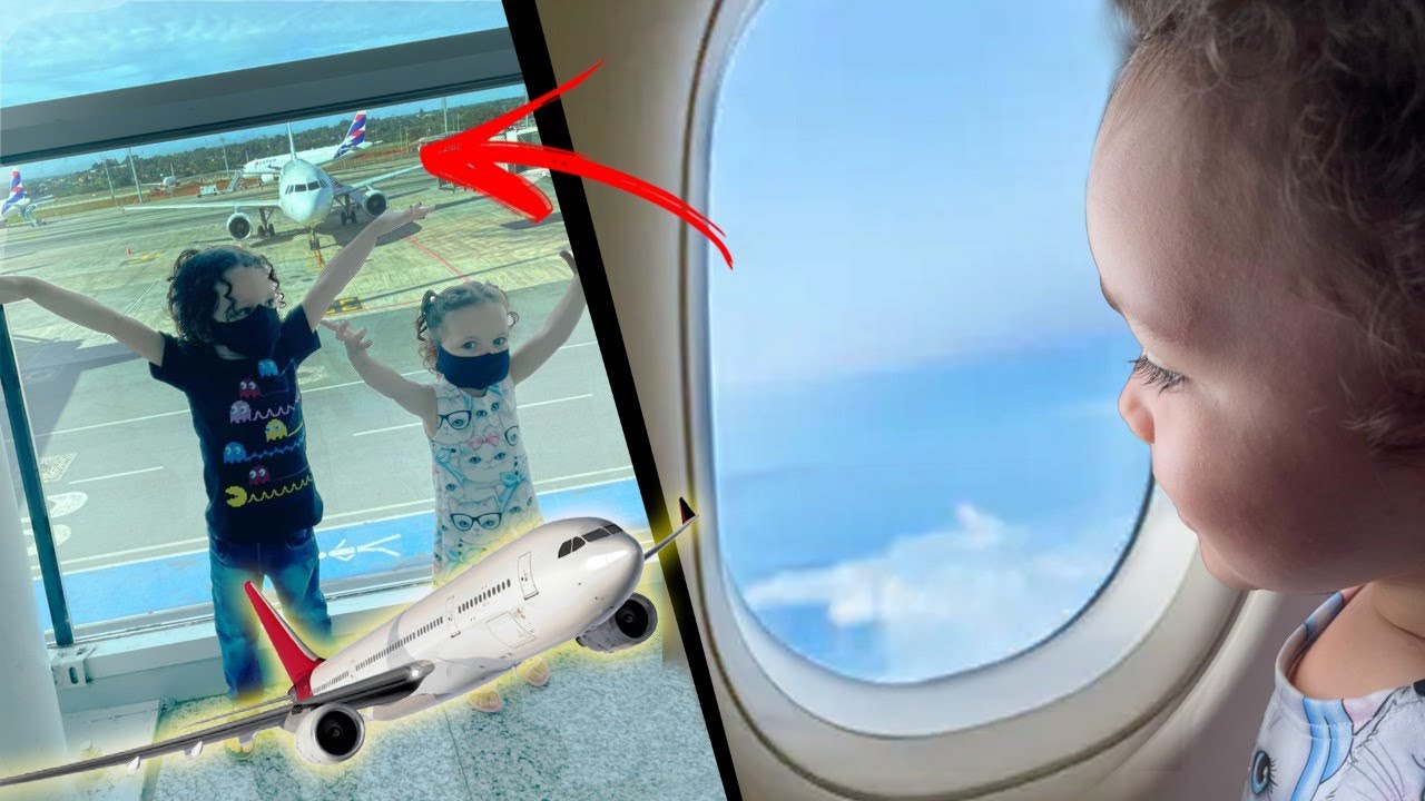 VIAJANDO DE AVIÃO COM DUAS CRIANÇAS! ESTAMOS DE FÉRIAS!