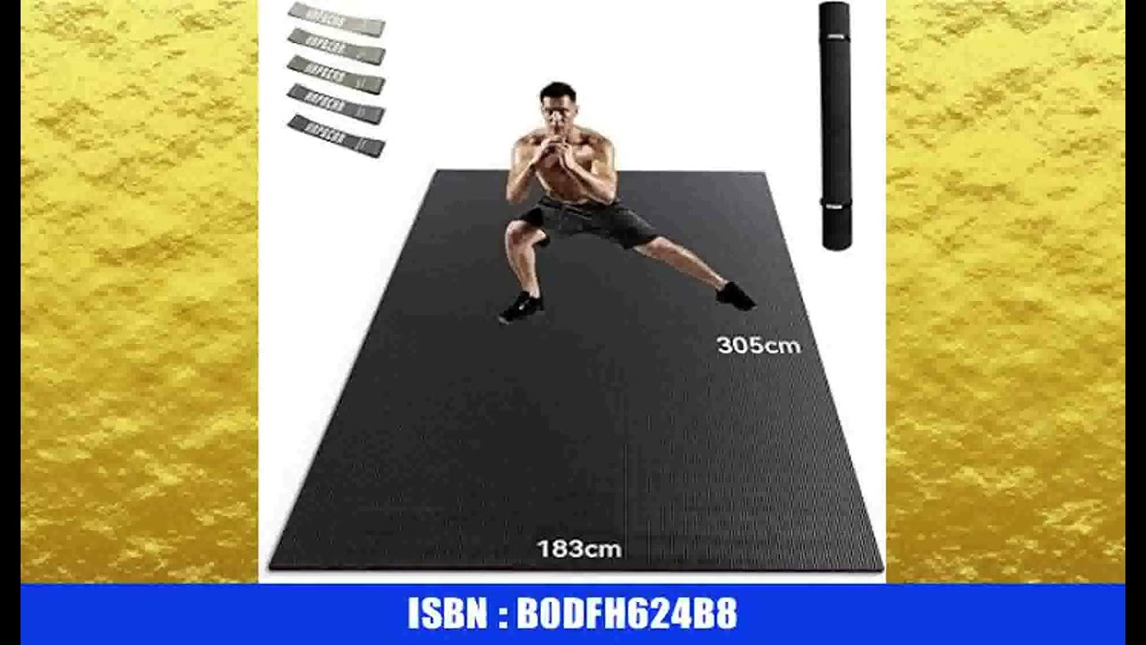 HAPBEAR Yogamatte XXL- Extra Gro&Atilde;&Yuml; Breit Sportmatte Fitnessmatte Rutschfest 213cm x 152cm/183cm x