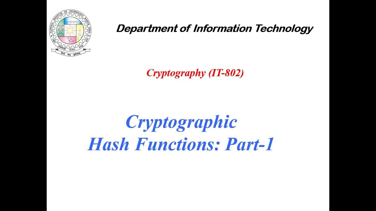 Message Integrity and Message Authentication Part-2 & Basics of Cryptographic Hash Functions