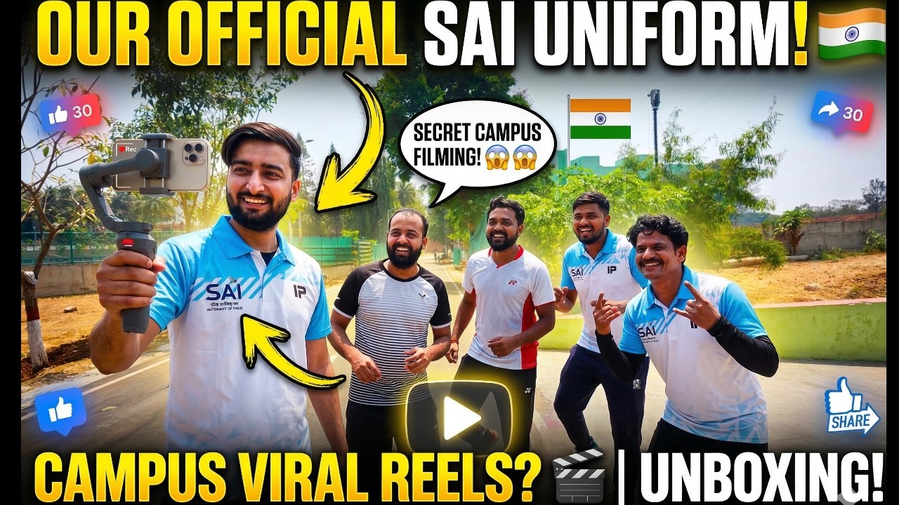 Our OFFICIAL SAI UNIFORM! 🇮🇳 | Shooting Viral Reels on Campus 🎬 | Dost Ne Jhooola Tod Diya 🤦‍♂️