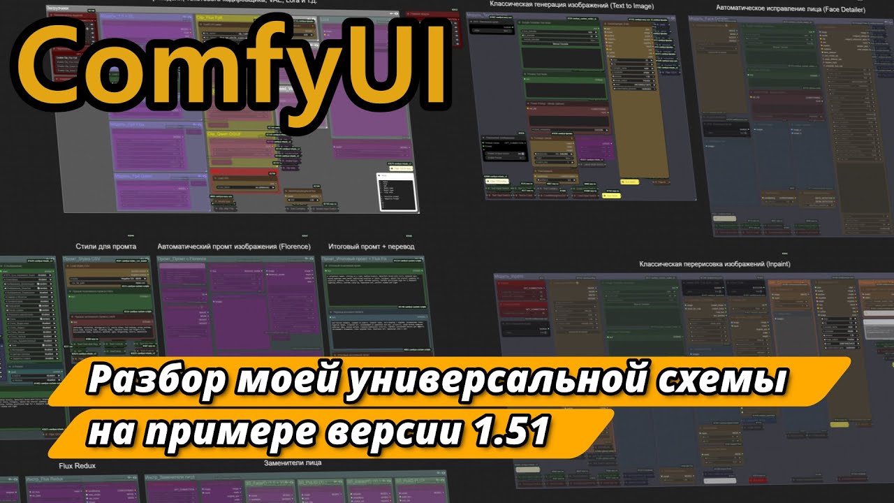 Разбор моей универсальной схемы для ComfyUI | На примере версии 1.51