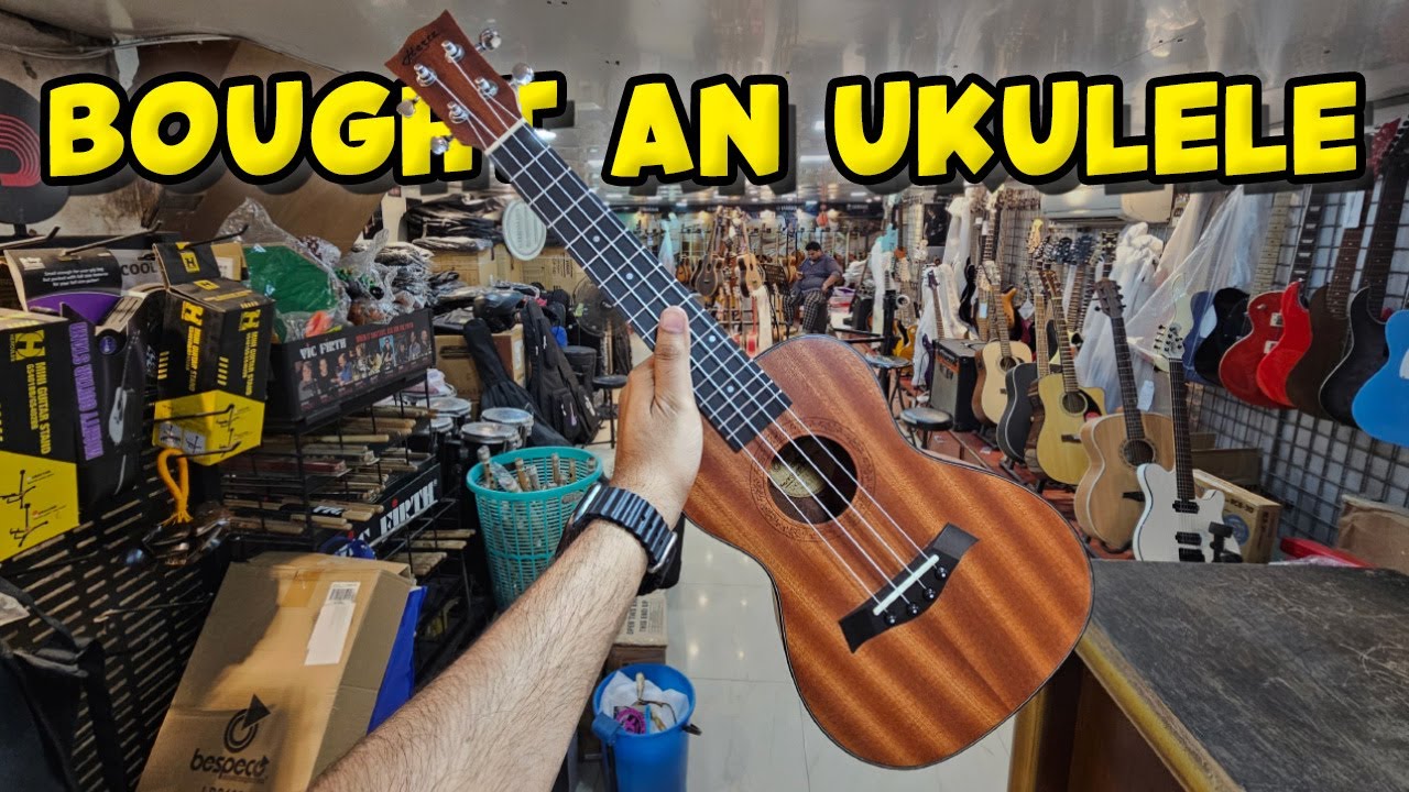 Bought An Ukulele But Not For Myself || Best Shop For Musicians In Kolkata || VLog #106 || B.V.C.