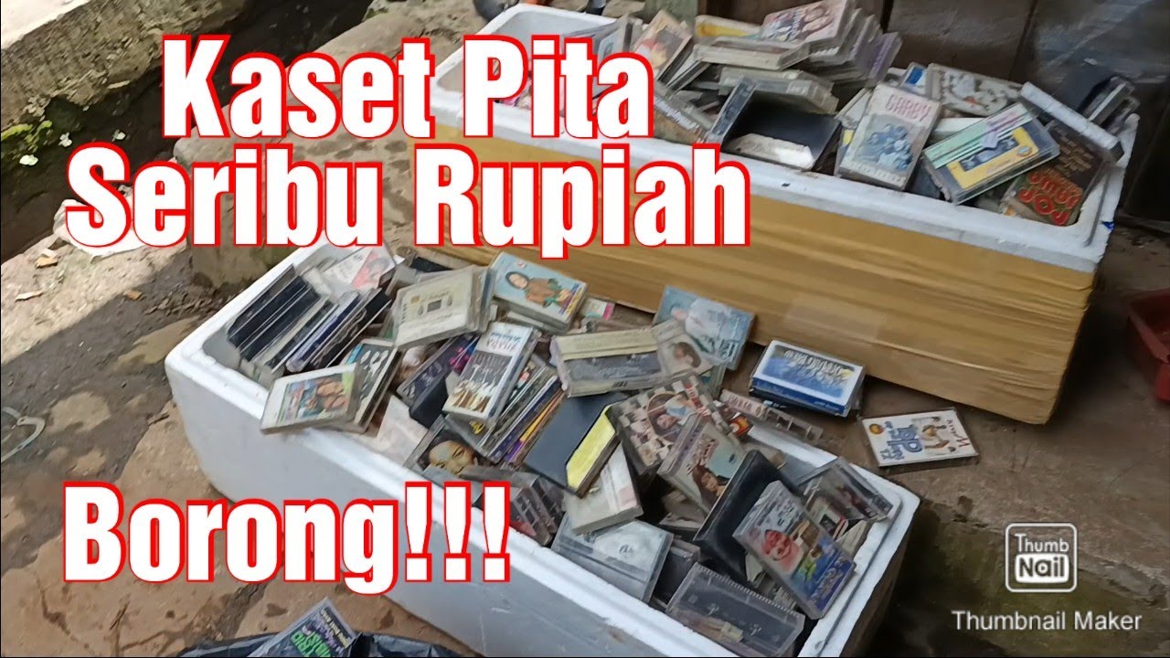 Borong Kaset Pita  Seribuan, Beli Kaset Apa Aja? -  Yuk Kepoin