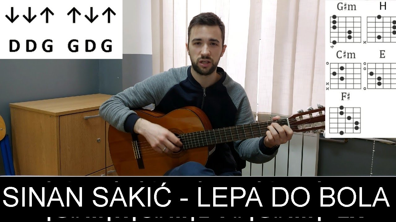 Sinan Sakić - Lepa do bola | Lekcija za gitaru (Ritam i Akordi) | Plaćena lekcija