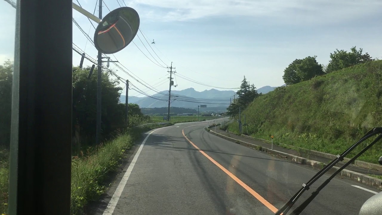 日本交通バス 前面展望 車窓 大山口駅→大山寺/ 大山町内路線 大山口駅735発