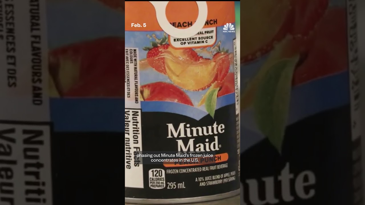 Minute Maid frozen juice concentrate to be discontinued after slump in sales