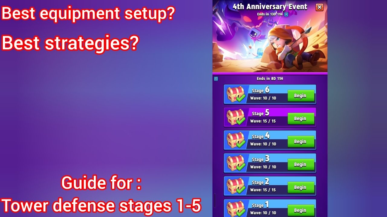 ARCHERO: Tower defense guide stages 1-5