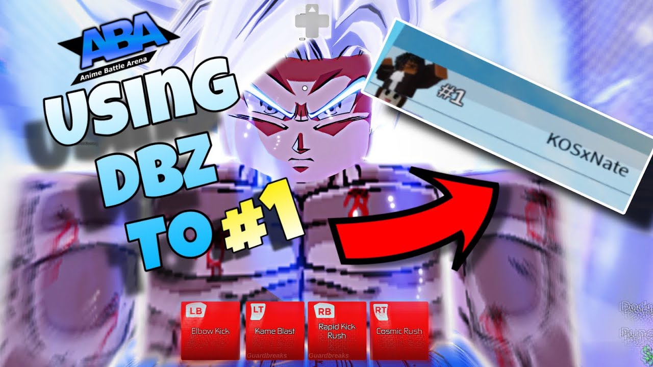Getting to #1 with DBZ characters ONLY in ABA | Anime Battle Arena Ranked