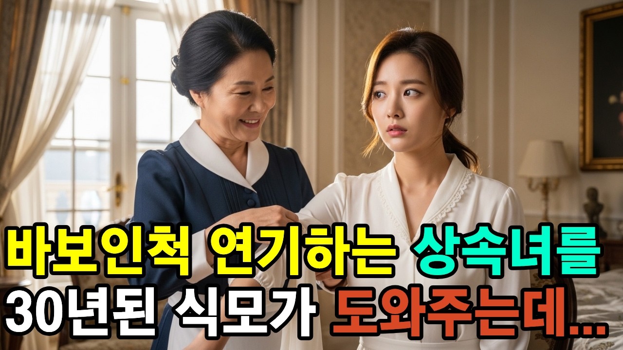 바보인 척 연기하는 상속녀를 30년된 식모가 도와주는데...(라디오 사연, 시니어 사연, 감동 사연, 사연)
