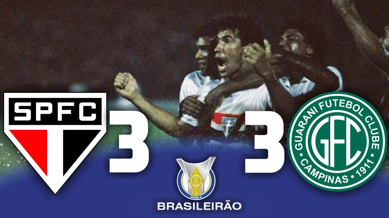 Guarani 3 (3) x (4) 3 São Paulo ● Final Brasileirão 1986 Gols e Melhores Momentos HD