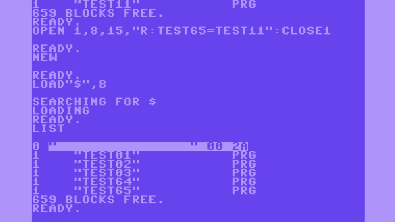 C64 1541 Disk Drive Commands