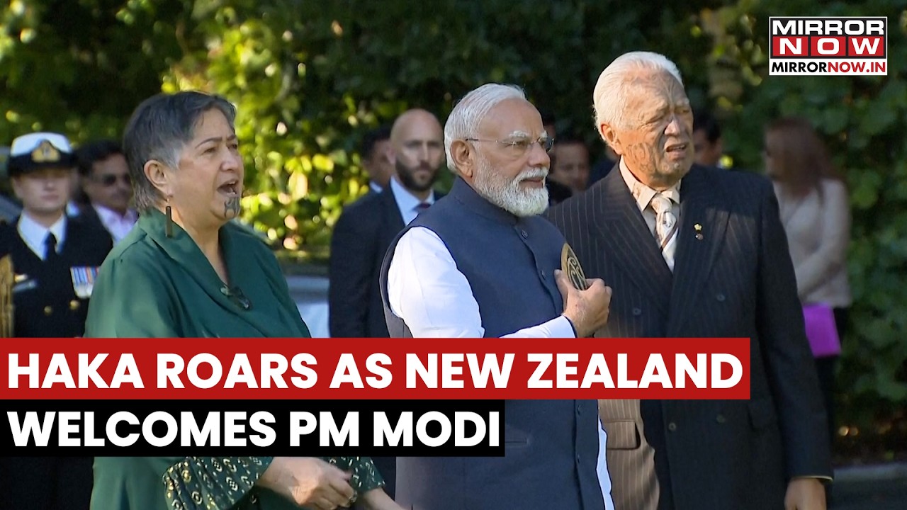 PM Modi Receives Grand Welcome At Government House In New Zealand With Maori Tribe's Haka Dance