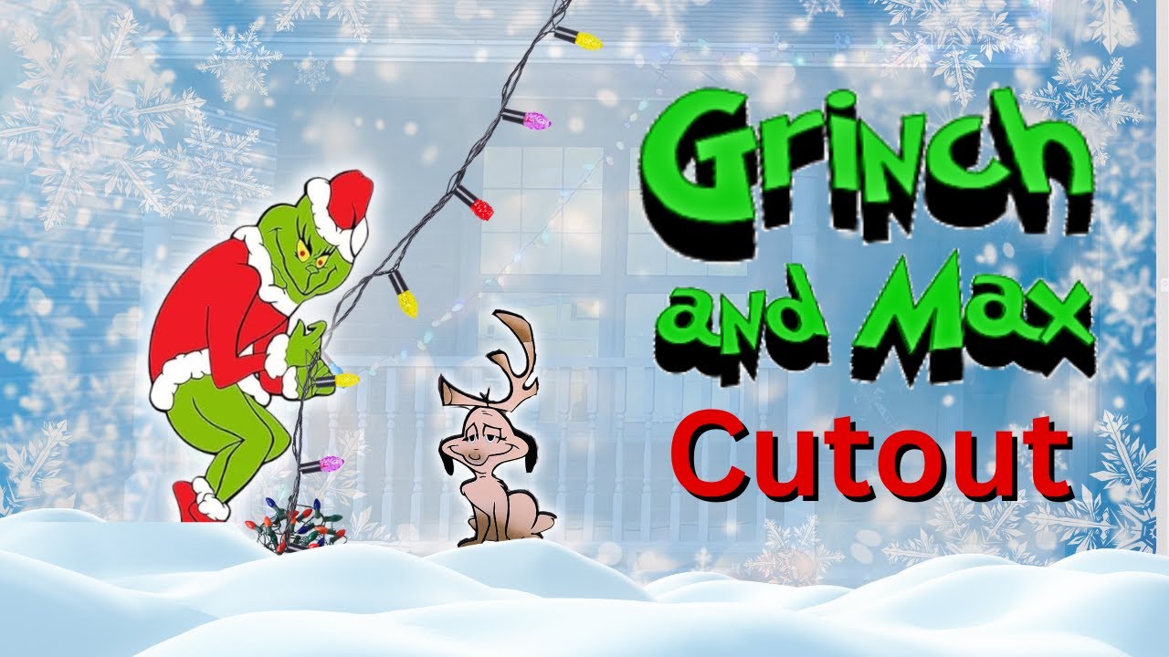 Grinch Yard Cutout Decoration | Grinch and Max