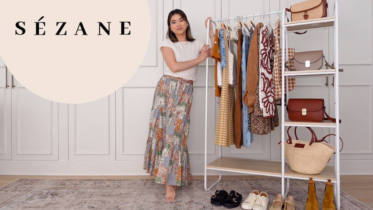 My Entire Sézane Collection and New Pieces Try On Haul | Spring Sezane Outfits (petite friendly)