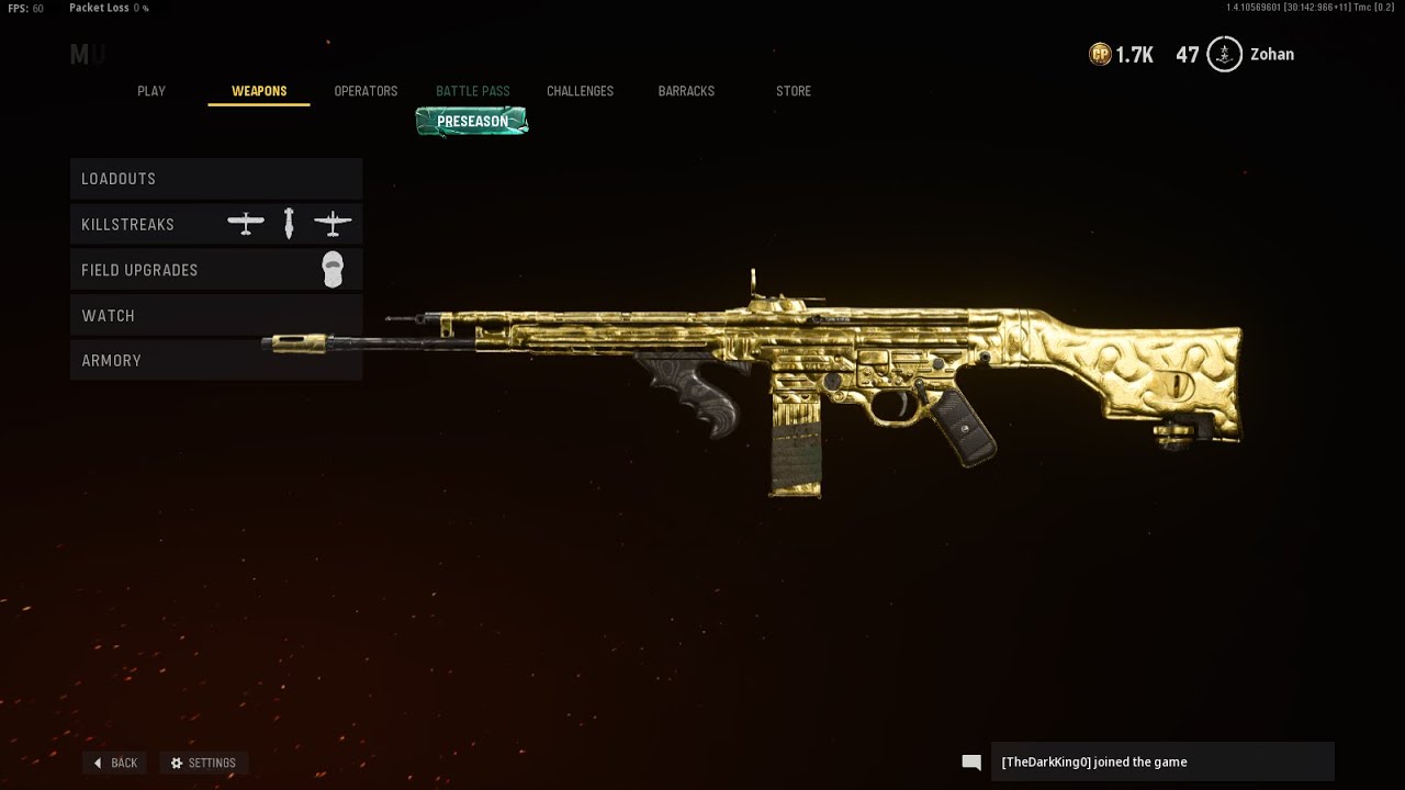 COD Vanguard Gold STG44 gameplay!!