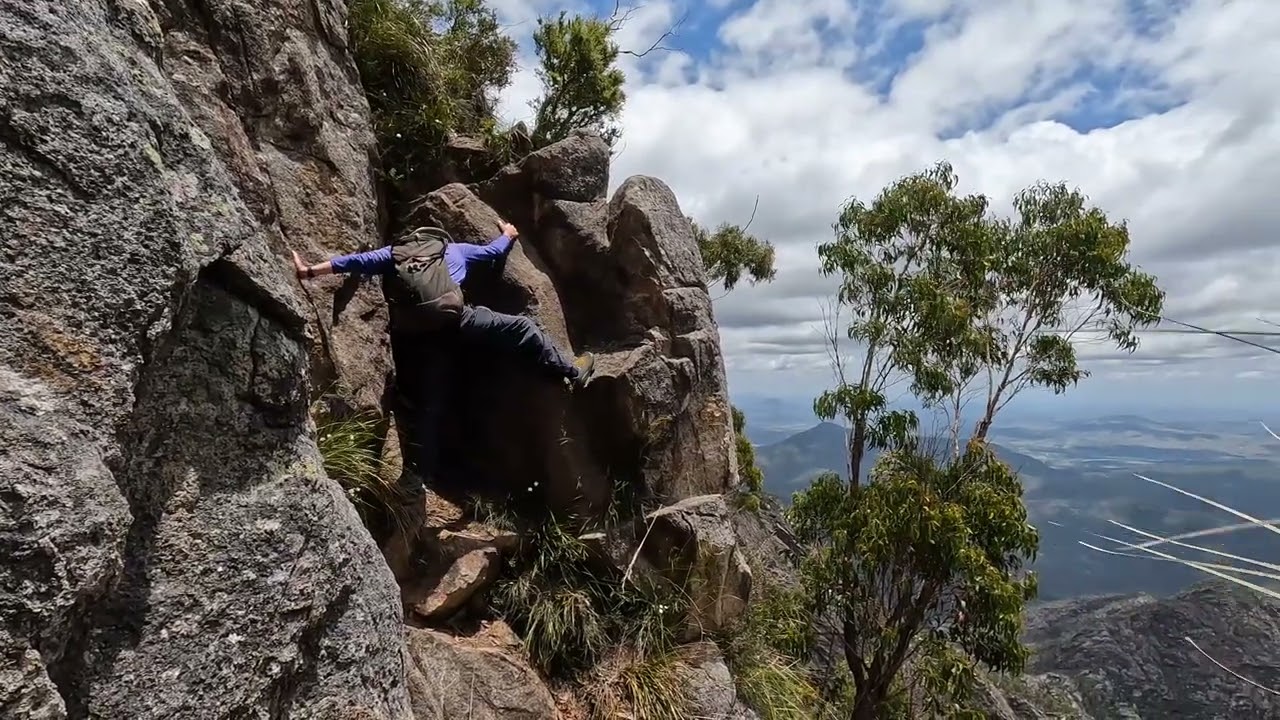 Logan's Ridge with Mt Barney legend, Alan Frost