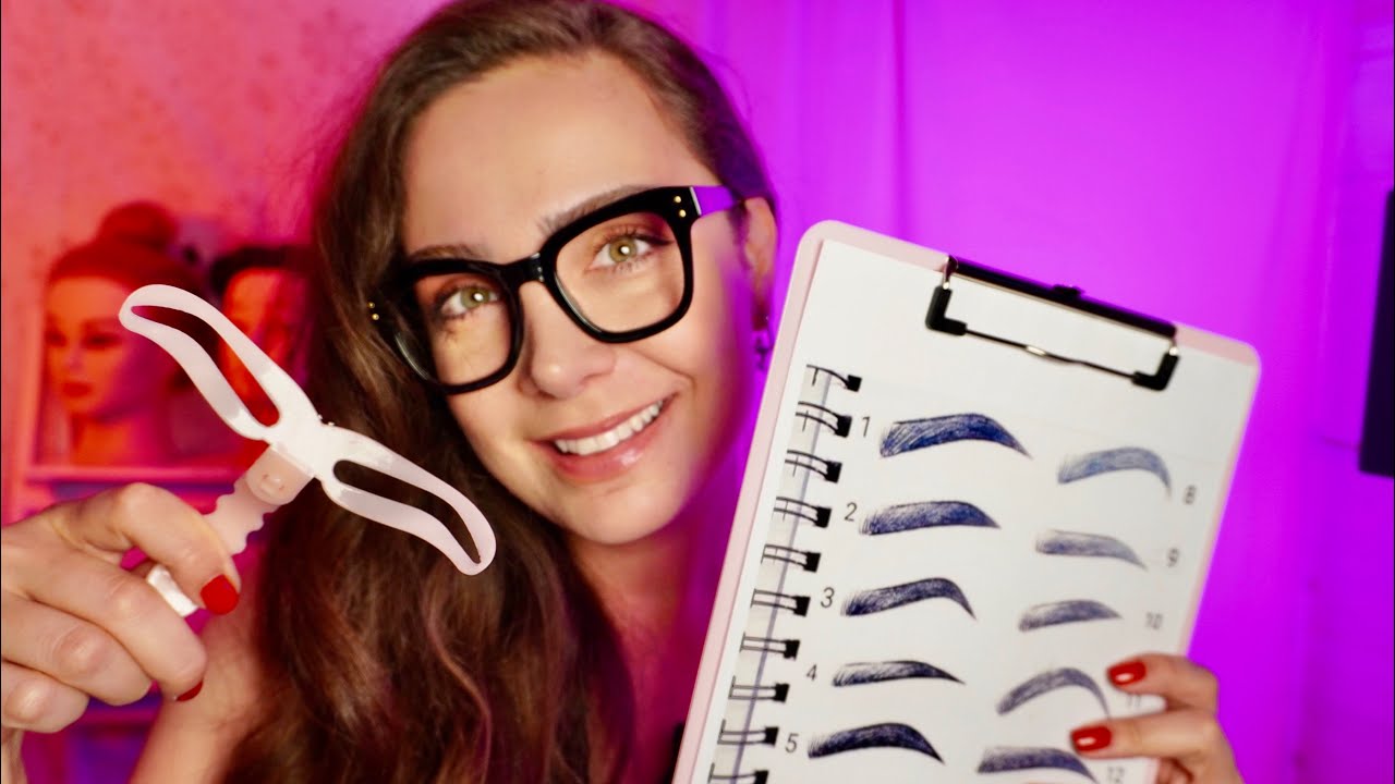 ASMR | Kaş Servisinde Kaşlarını Şekillendiriyorum 😇  | Türkçe ASMR