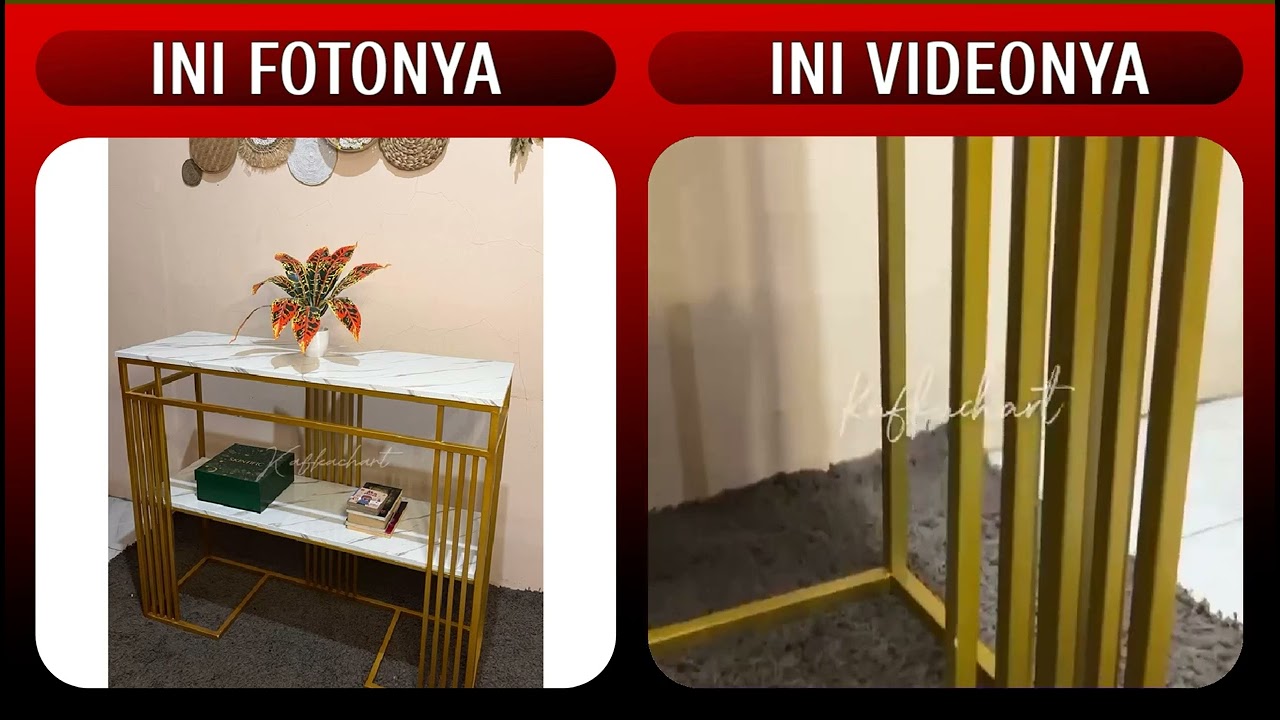 Meja Consol / Meja Konsul / Meja Consul Susun / Meja Konsol Besi Minimalis